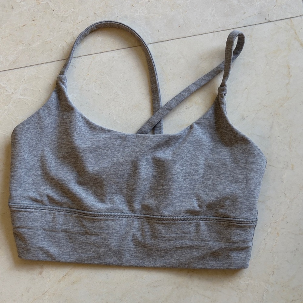 Vuori Charcoal Gray Sports Bra
